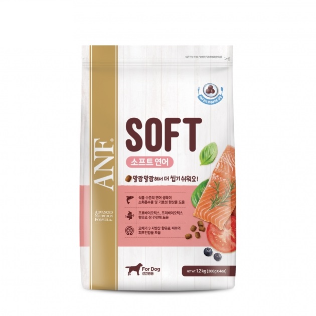 1.2kg Thức ăn hạt mềm cho chó vị cá hồi ANF Soft