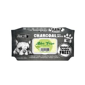 Aloe Vera 80p Absorb Plus Charcoal Pet Wipes