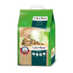 20L(7.2kg) Cat's Best Sensitive Super Absorbent and Antibacterial Clumping Organic Litter