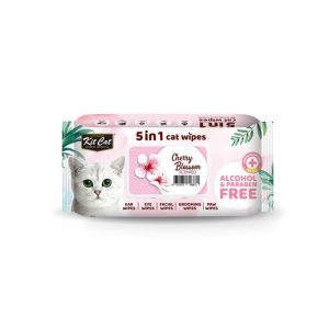 Cherry Blossom 80p Kit Cat 5 in 1 Cat Wipes