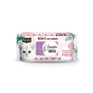Lavender 80p Kit Cat 5 in 1 Cat Wipes