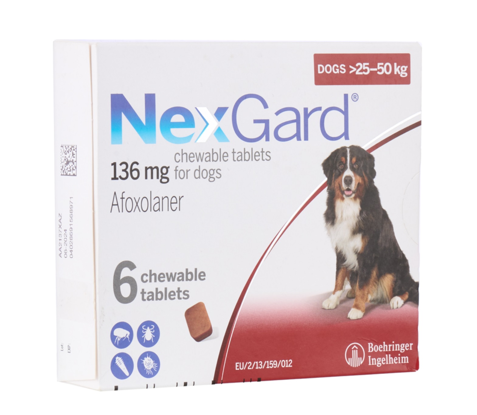 Nexgard 136mg 25~50kg 6p