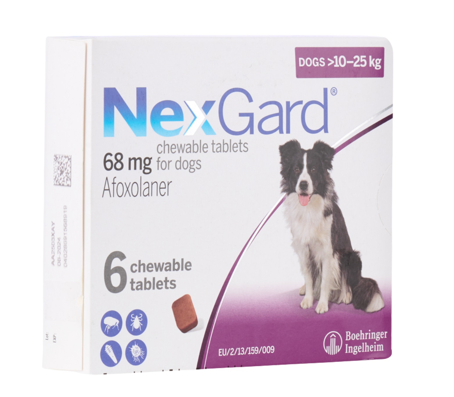 size L (10-25kg) NEXGARD - Viên nhai phòng & trị ve, rận, bọ chét, ghẻ demodex, sarcoptes dành cho chó