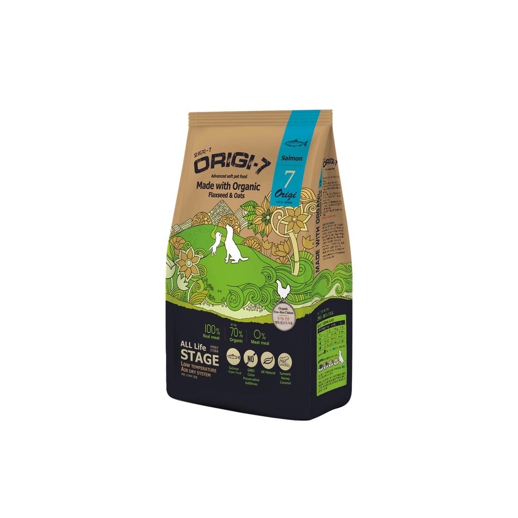 2kg Thức ăn hạt mềm hữu cơ cá hồi Origi-7